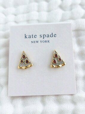 Kate Spade Pizza Stud Earrings